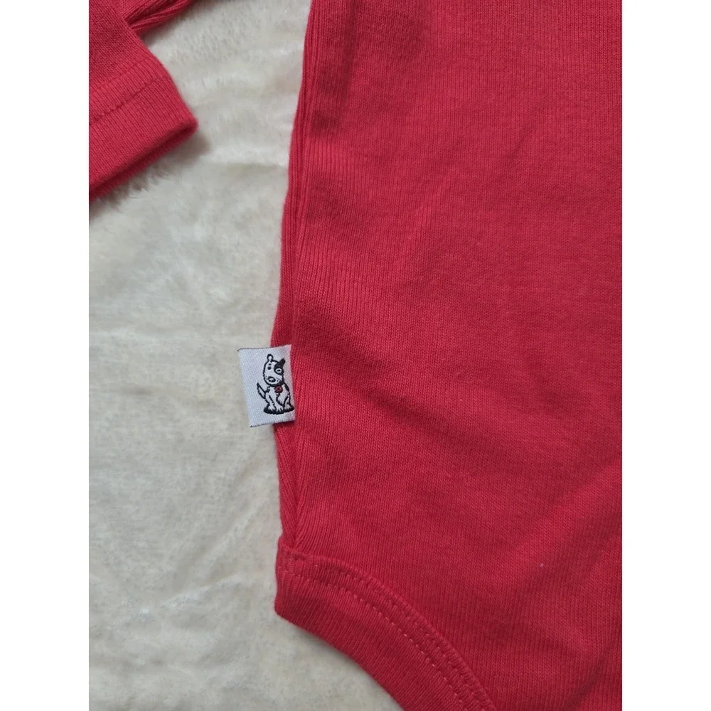 Vintage Y2K Sprockets Baby Girl Hearts Red Bodysuit 6-9M NWT Cute